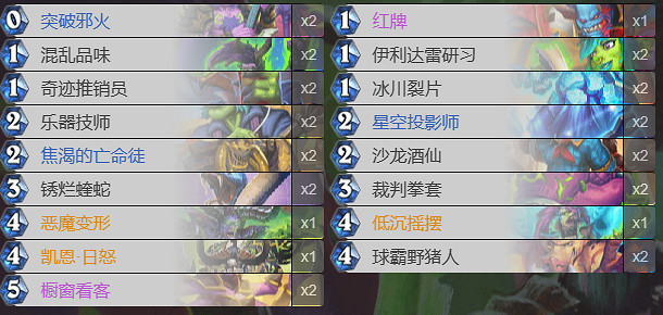 《爐石戰記》節奏瞎卡組推薦 《爐石戰記》節奏瞎卡組推薦