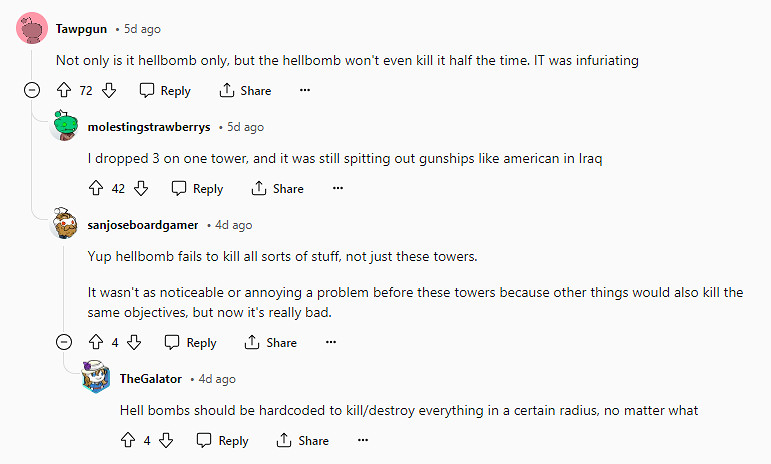 《絕地戰兵2》開發者回應:地獄炸彈是最強的! 《絕地戰兵2》開發者回應:地獄炸彈是最強的!