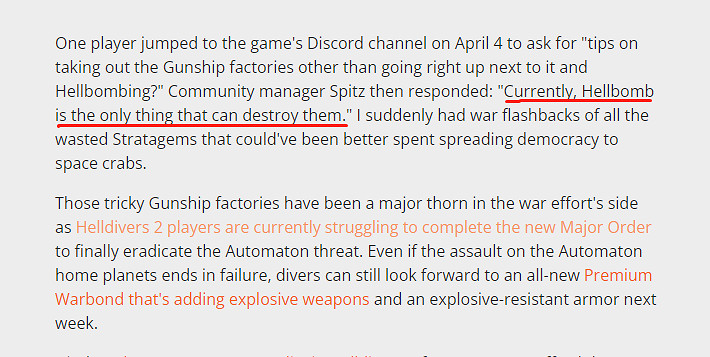 《絕地戰兵2》開發者回應:地獄炸彈是最強的! 《絕地戰兵2》開發者回應:地獄炸彈是最強的!