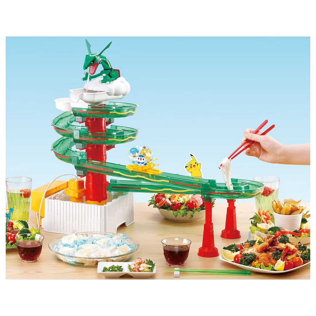 《寶可夢》新周邊“烈空坐型流水素面滑道”推出！