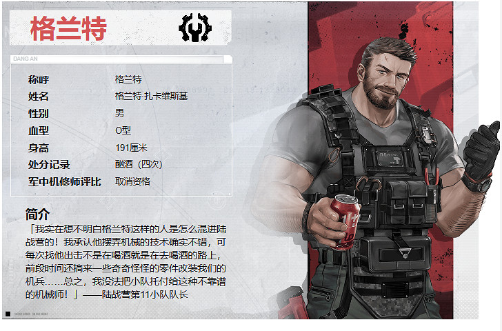 鋼嵐格蘭特角色介紹 鋼嵐格蘭特角色介紹