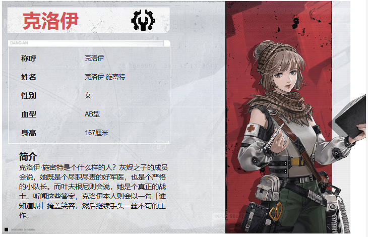 鋼嵐克洛伊角色介紹 鋼嵐克洛伊角色介紹