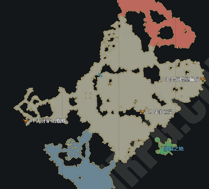 《命運方舟》犬牙礦山蜘蛛位置