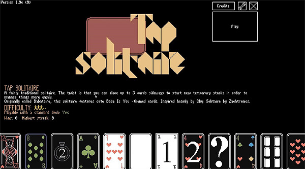 《Baba ls You》作者推出新作：23個奇怪接龍遊戲合集