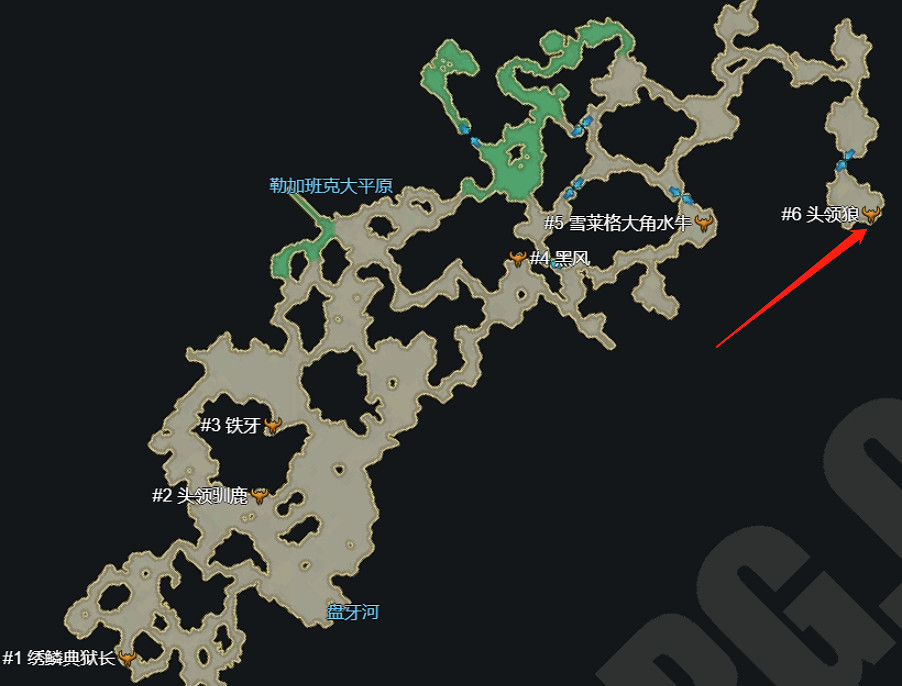 《命運方舟》頭領狼位置介紹