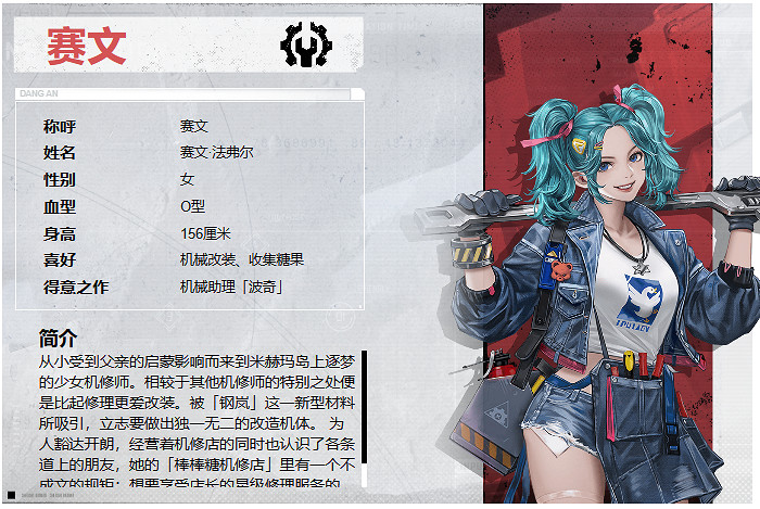 鋼嵐賽文角色介紹 鋼嵐賽文角色介紹