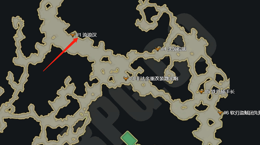 《命運方舟》流浪漢位置一覽