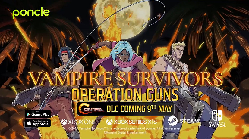 《吸血鬼倖存者》官宣登陸PS4/5！5月連動《魂斗羅》