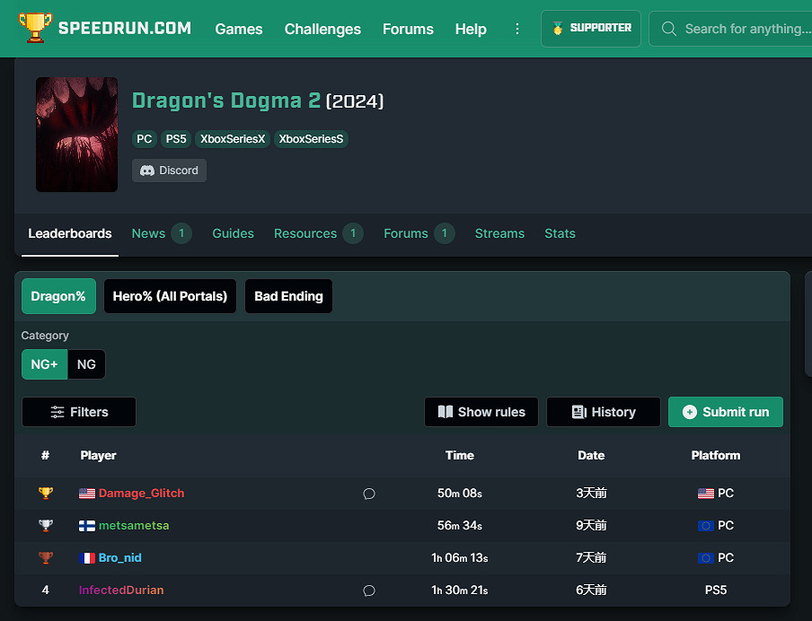 玩家不使用裝備武器1小時43分速通《龍之信條2》! 玩家不使用裝備武器1小時43分速通《龍之信條2》!