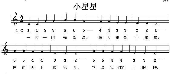 摩爾莊園手遊鋼琴譜小星星