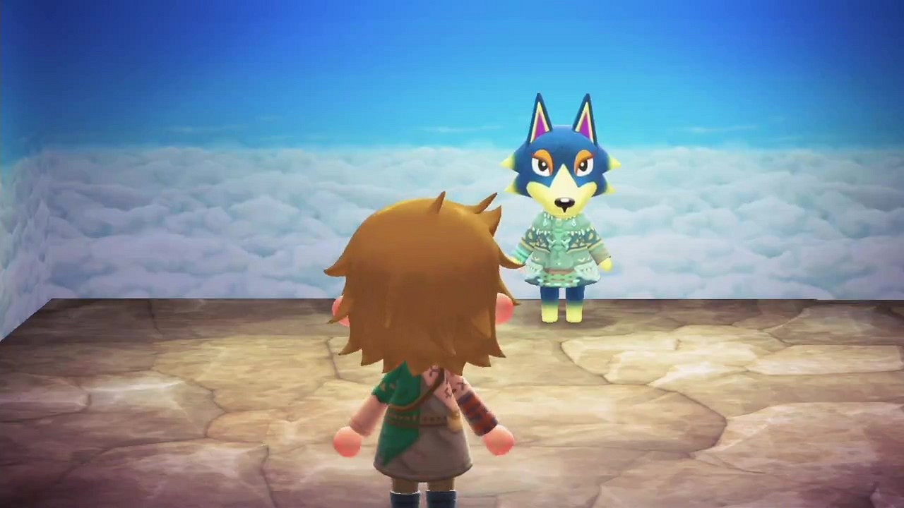 玩家在《動森》中重現《王國之淚》的初始空島場景