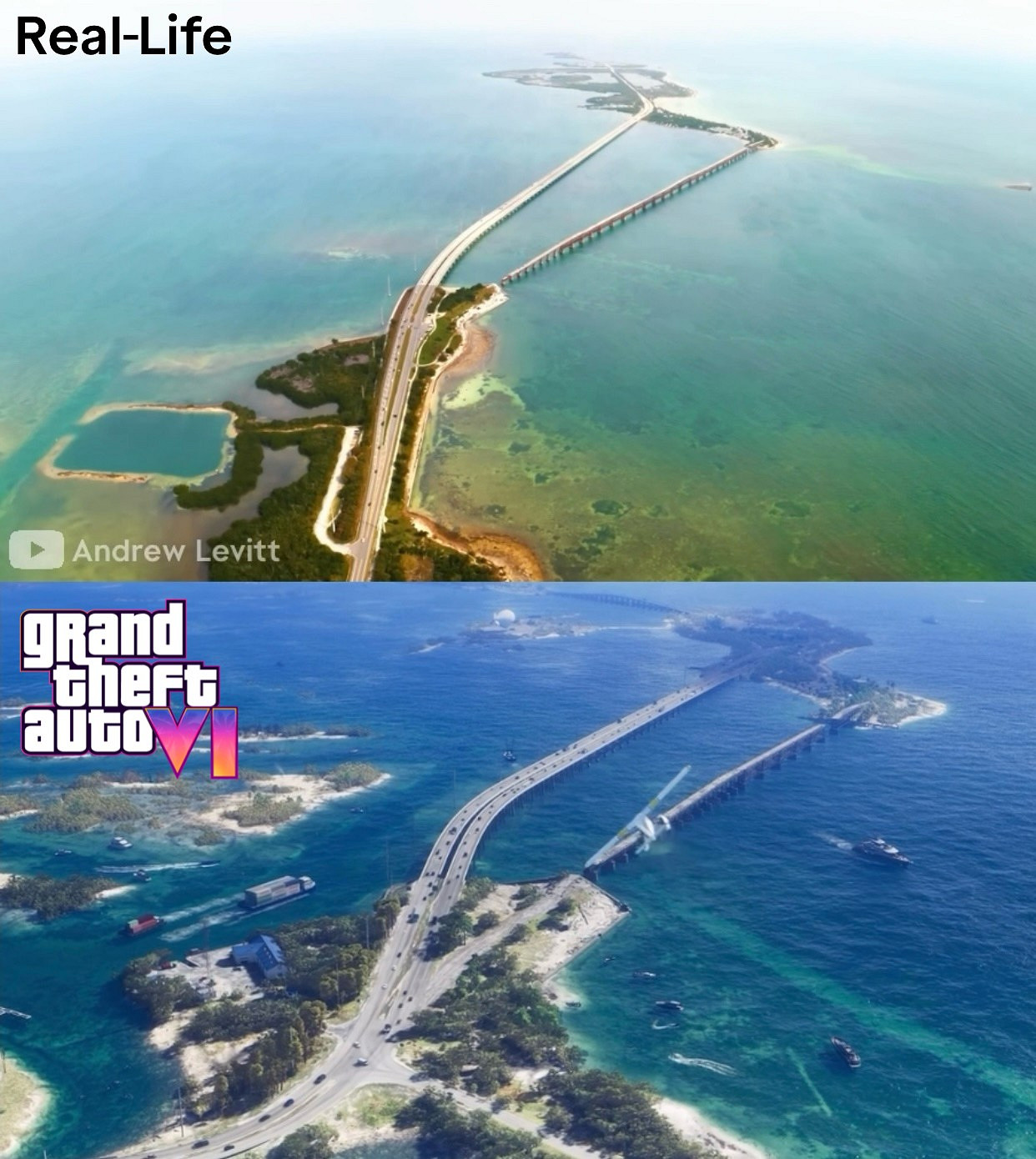 國外大神用現實場景還原《GTA6》預告：含原影片對比
