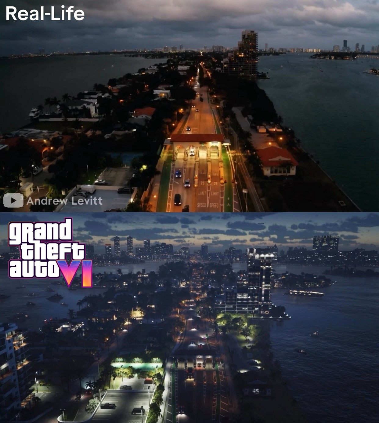 國外大神用現實場景還原《GTA6》預告：含原影片對比