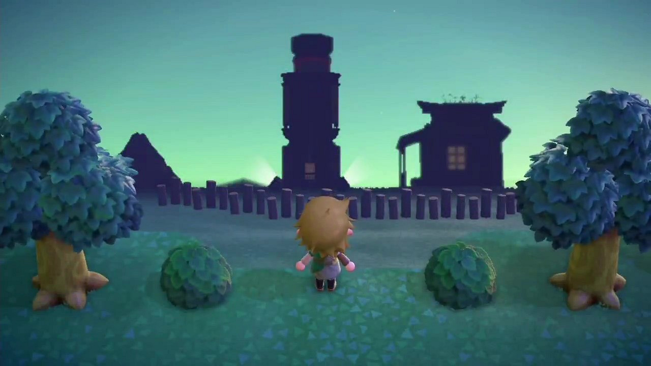 玩家在《動森》中重現《王國之淚》的初始空島場景