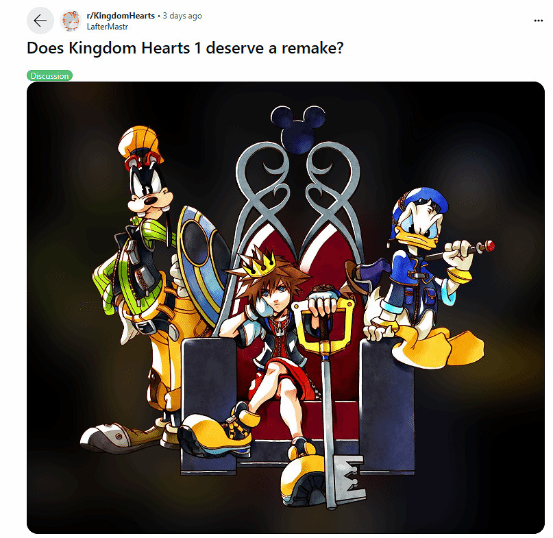 《王國之心》粉絲認為初代不需要重製：已經很優秀了!