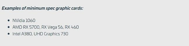 《星際公民》PC配置要求更新：100G固態 最低GTX 1060