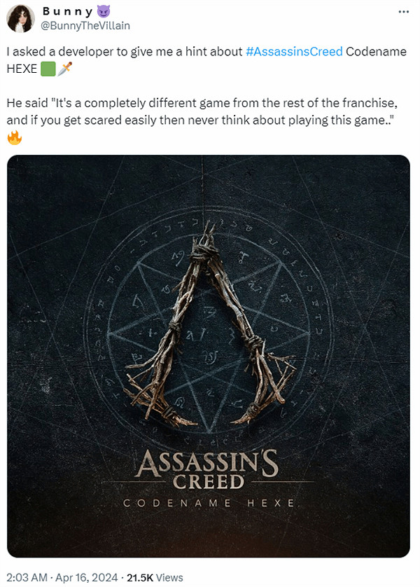 膽小慎入!《刺客教條HEXE》將與系列其他遊戲完全不同 膽小慎入!《刺客教條HEXE》將與系列其他遊戲完全不同