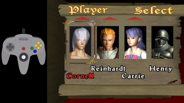 時隔25年高玩發現N64版《惡魔城》秘技 開局即可解鎖全角色 時隔25年高玩發現N64版《惡魔城》秘技 開局即可解鎖全角色