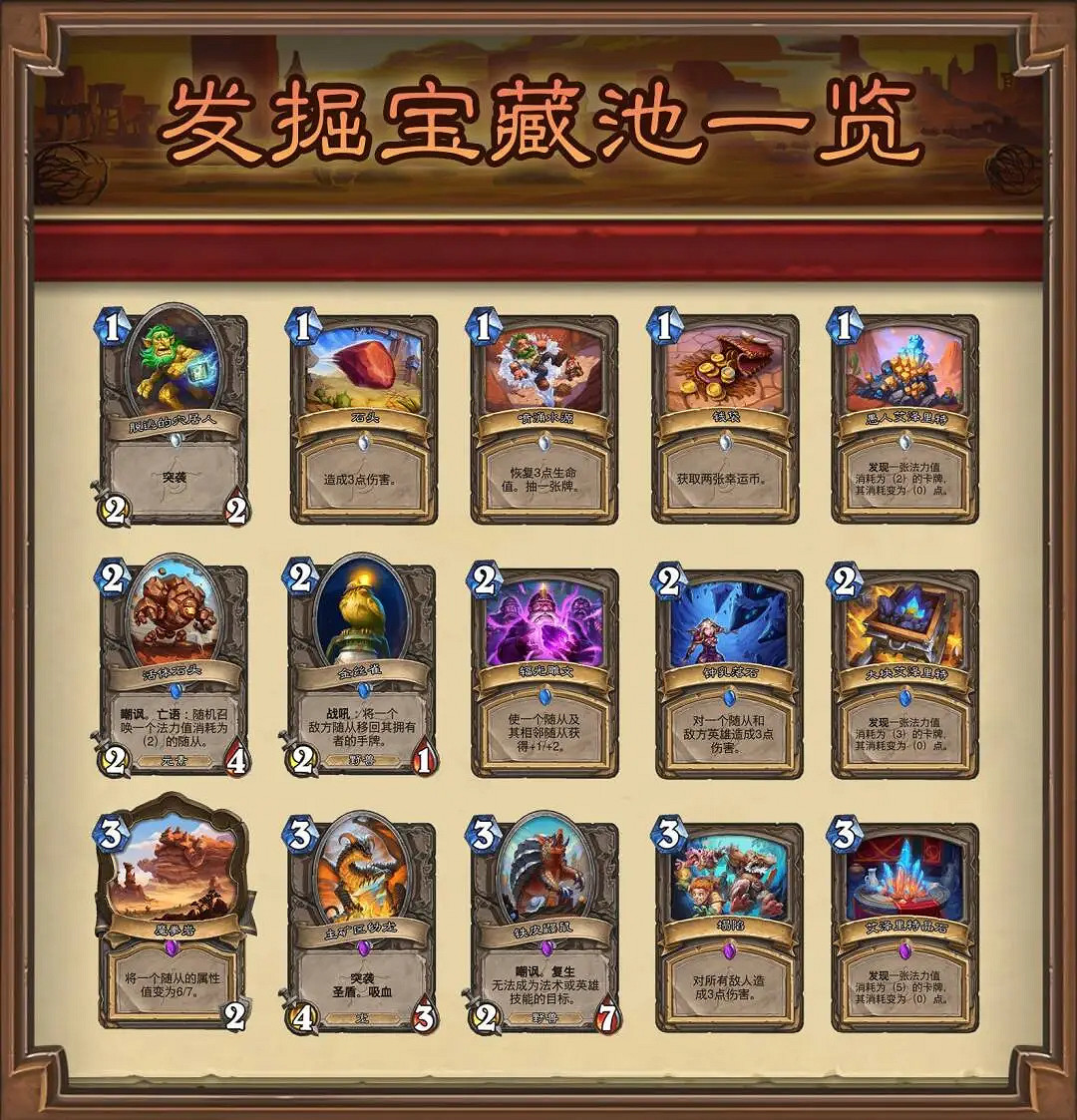 《爐石戰記》發掘機制介紹 《爐石戰記》發掘機制介紹