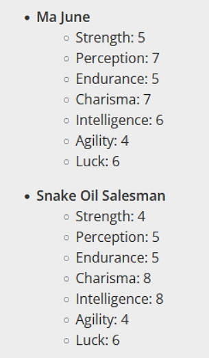 熱播TV劇《輻射》主角S.P.E.C.I.A.L.屬性大揭秘! 熱播TV劇《輻射》主角S.P.E.C.I.A.L.屬性大揭秘!