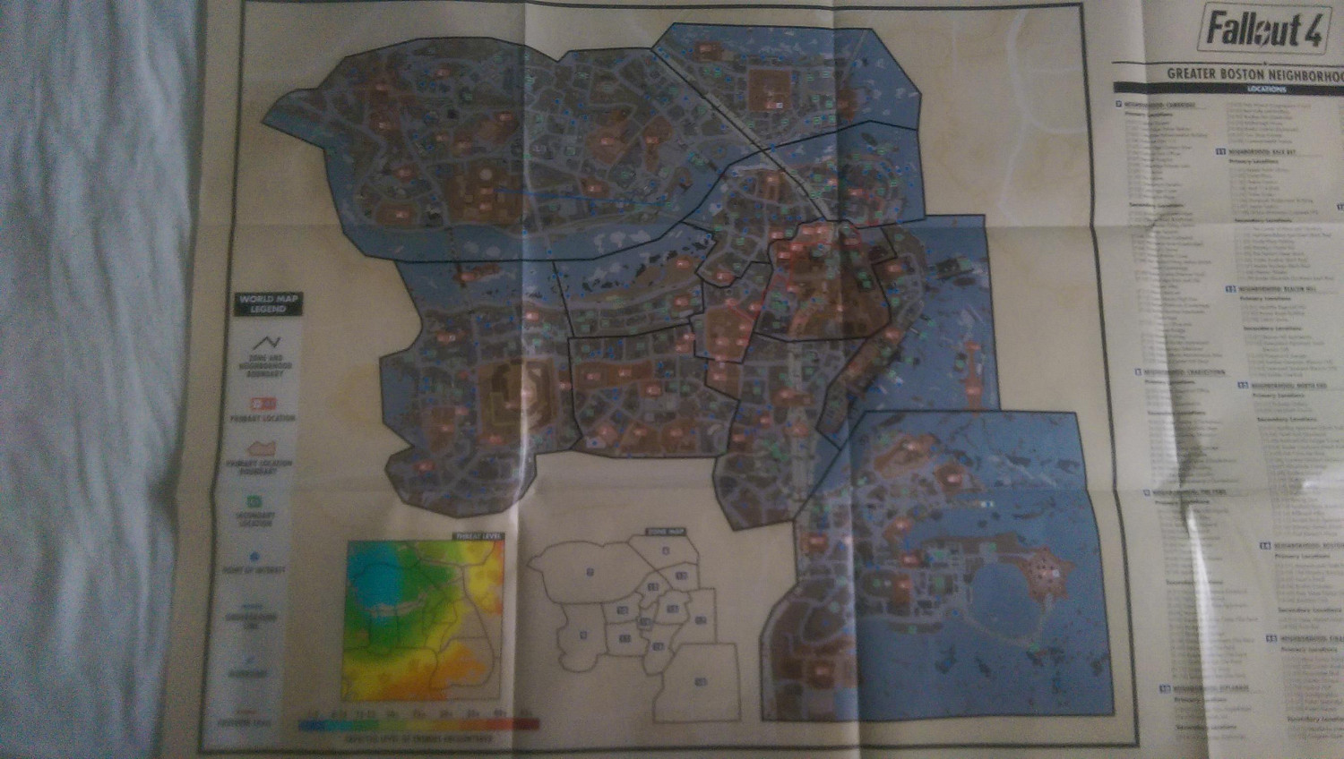 《異塵餘生4》等級及怪物分布官方圖 《異塵餘生4》等級及怪物分布官方圖