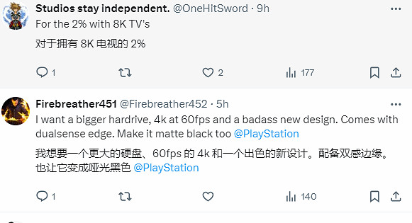 索尼或為PS5 Pro提供8K解析度 玩家:現在4K都難! 索尼或為PS5 Pro提供8K解析度 玩家:現在4K都難!