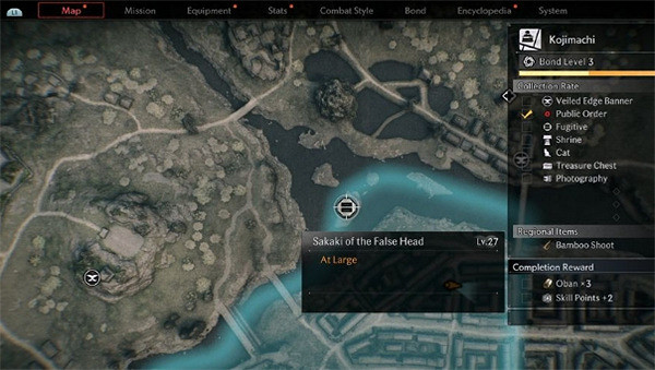 《浪人崛起》全通緝犯位置一覽