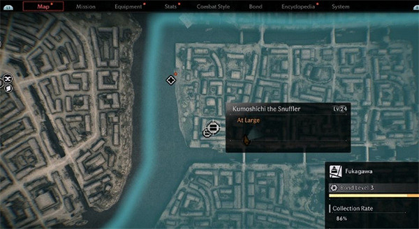 《浪人崛起》全通緝犯位置一覽