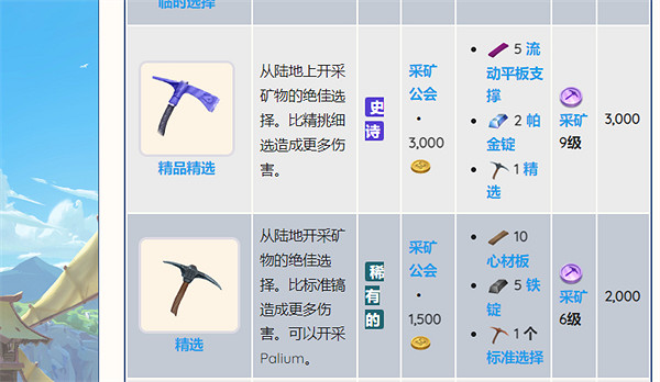 《Palia》精巧鎬製作方法 《Palia》精巧鎬製作方法