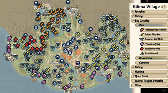 《Palia》全資源分布圖