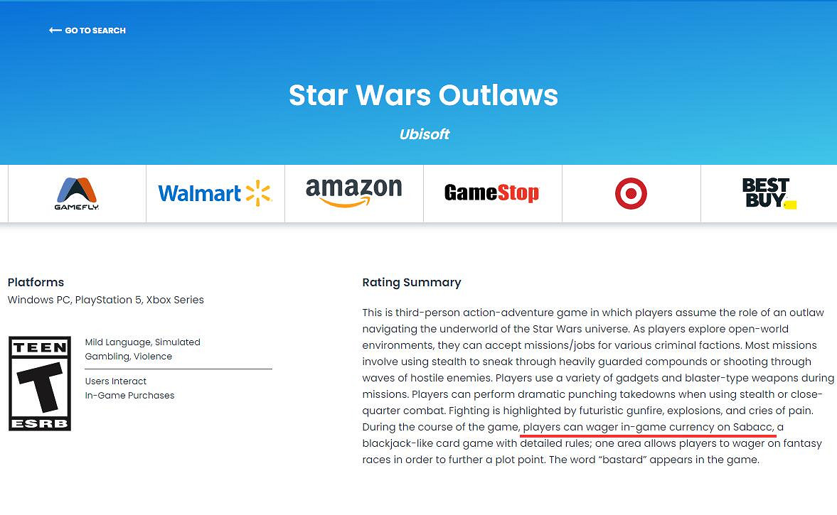 曝《星際大戰:亡命之徒》中將首次包含薩巴克牌小遊戲 曝《星際大戰:亡命之徒》中將首次包含薩巴克牌小遊戲