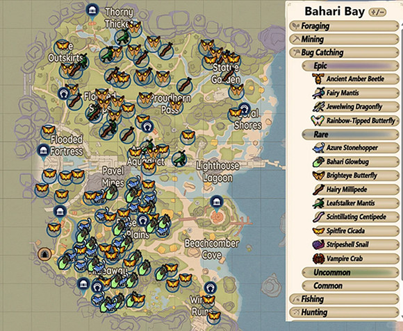 《Palia》全資源分布圖