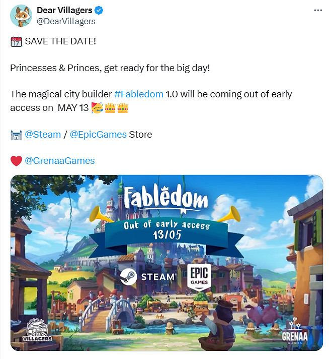 《寓言之地》宣布5月13日正式登陸PC！隨後登陸主機