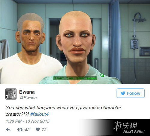 《異塵餘生4》逗比捏臉大合集 捏臉系統太強大 《異塵餘生4》逗比捏臉大合集 捏臉系統太強大