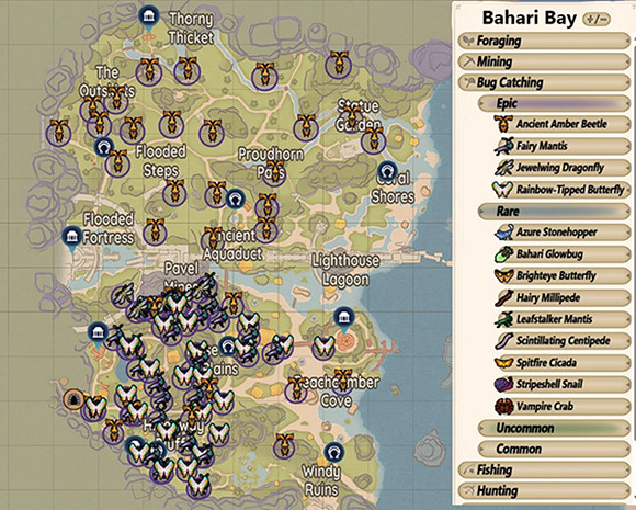《Palia》全資源分布圖
