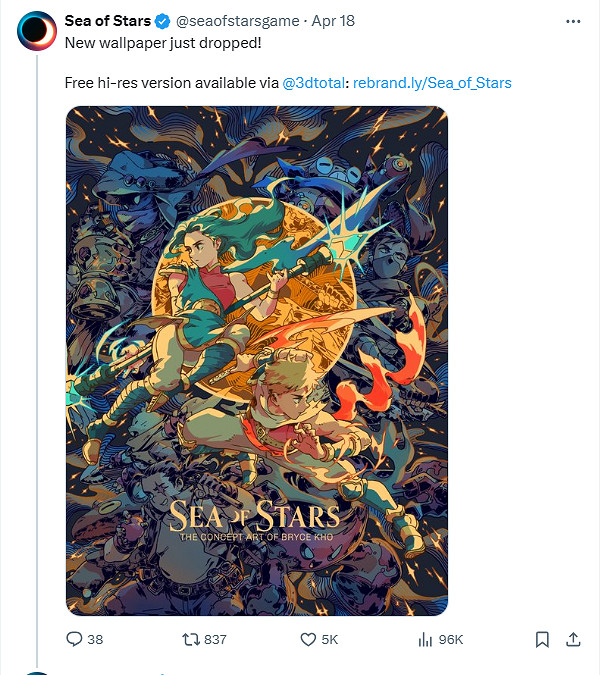 《星之海》官方分享全新高清藝術壁紙：畫風十分精美!