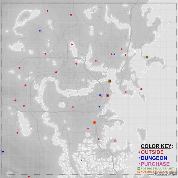 《異塵餘生4》全動力裝甲分布圖一覽