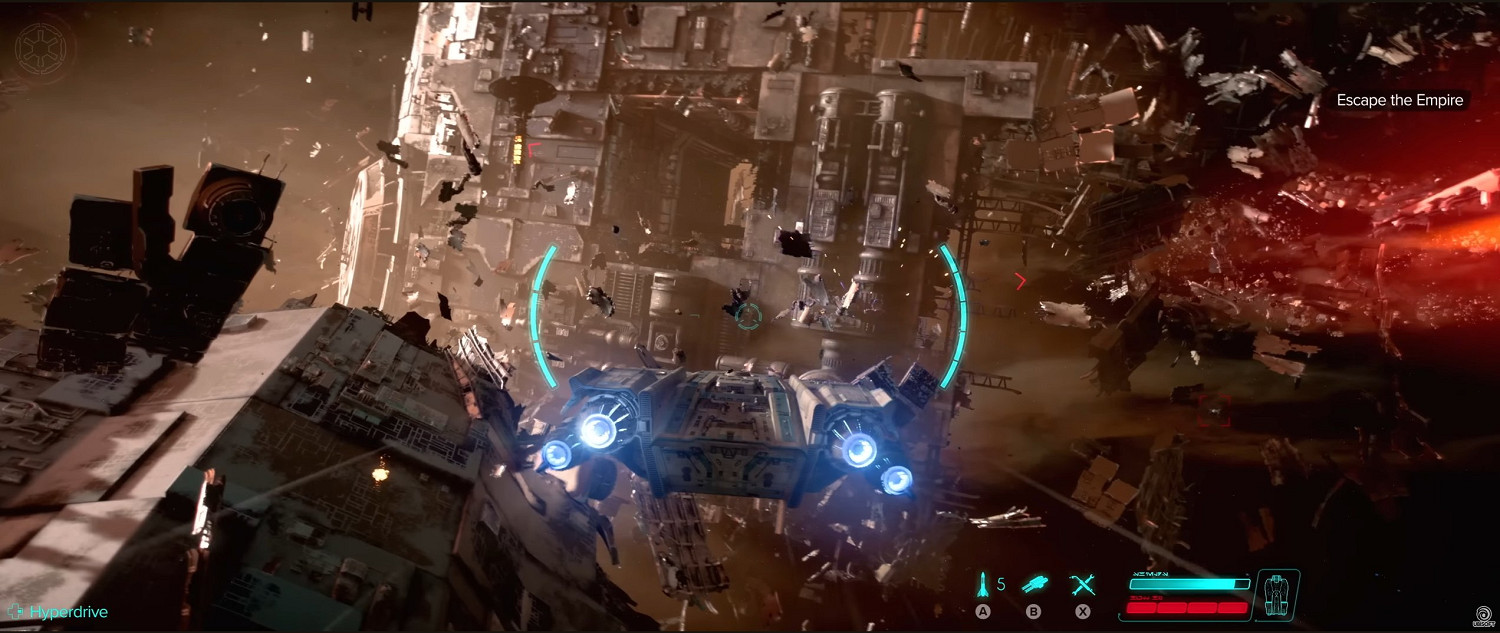 育碧《星際大戰：法外狂徒》太空玩法揭秘