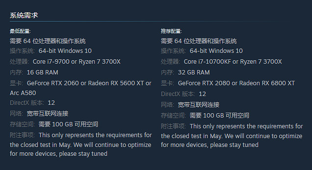 暗區突圍無限PC測試資格申請、測試獎勵及配置要求指南