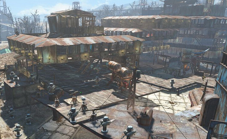 《異塵餘生4》星光鑽石城及斷橋鎮建造心得分享