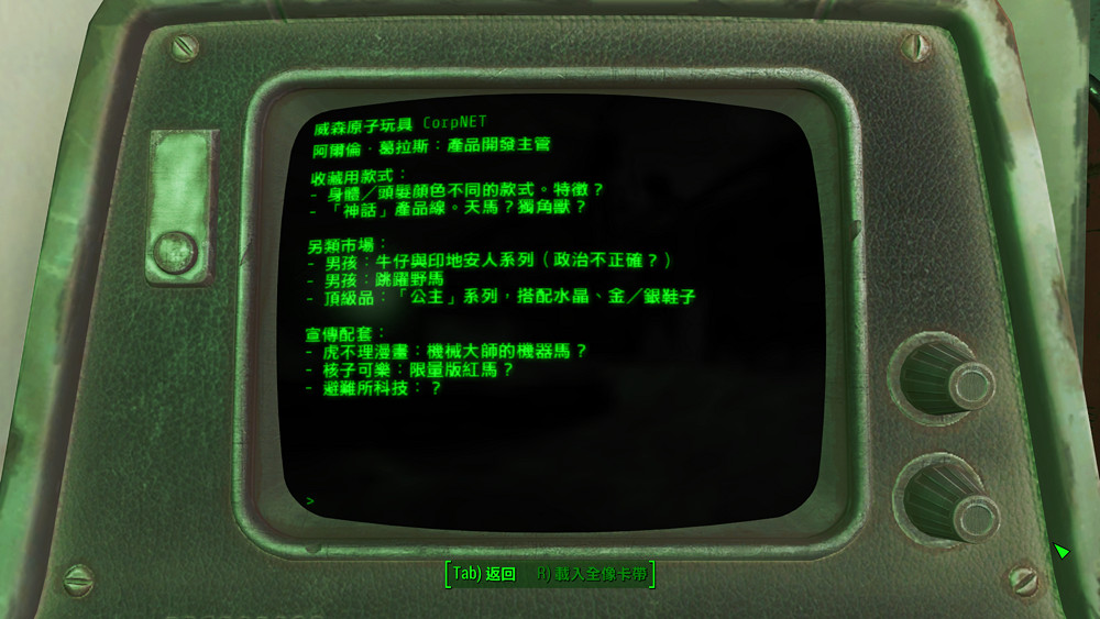 《異塵餘生4》威森原子玩具公司圖文解析