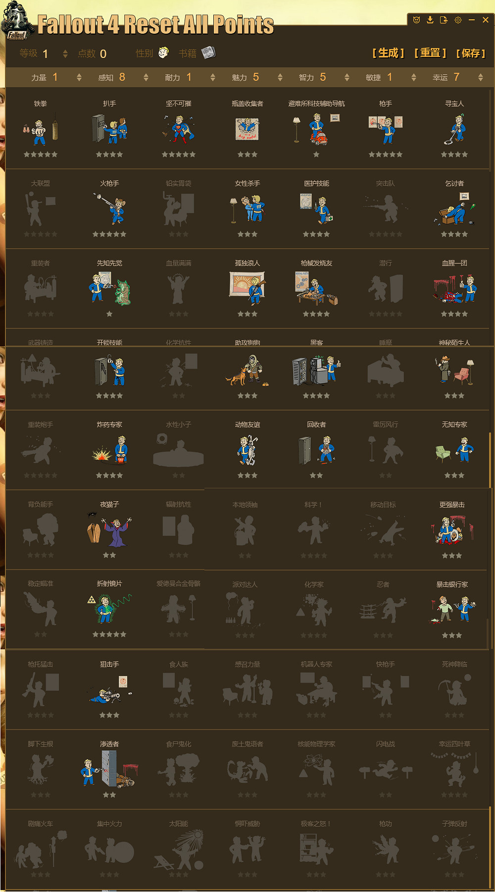 《異塵餘生4》生存難度幸運槍手流加點解析攻略 《異塵餘生4》生存難度幸運槍手流加點解析攻略