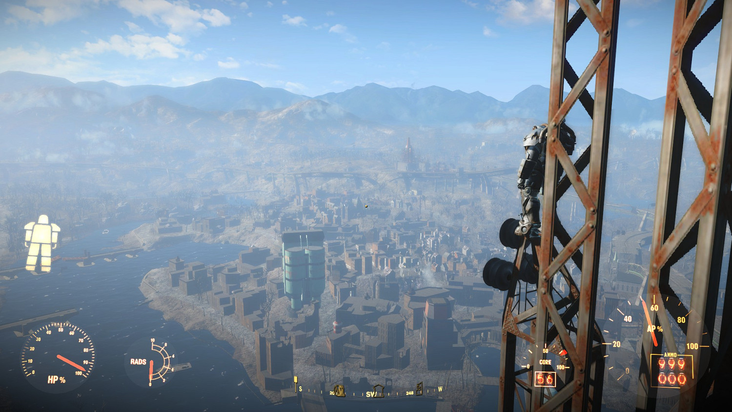 《異塵餘生4》噴氣背包飛行方法圖解 用噴氣背包飛核融大樓