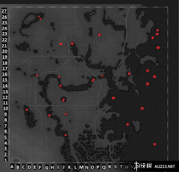 《異塵餘生4》水下隱藏位置地圖一覽