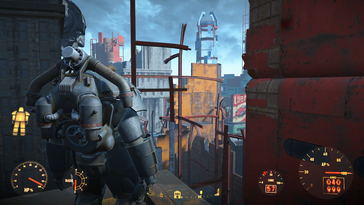 《異塵餘生4》噴氣背包飛行方法圖解 用噴氣背包飛核融大樓