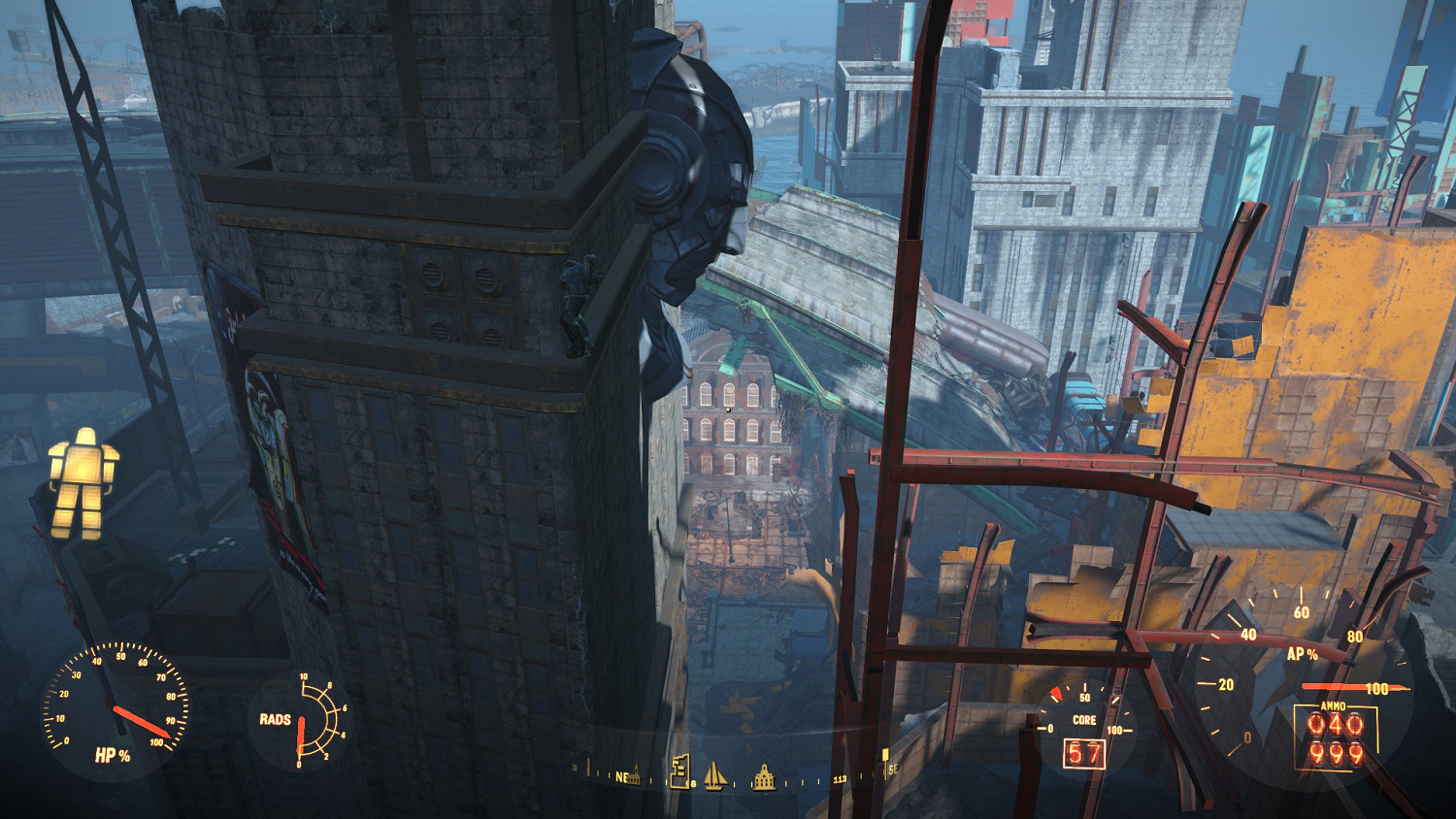 《異塵餘生4》噴氣背包飛行方法圖解 用噴氣背包飛核融大樓