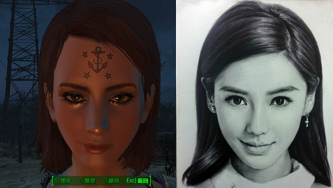 《異塵餘生4》神似Angelbaby捏臉分享 《異塵餘生4》神似Angelbaby捏臉分享