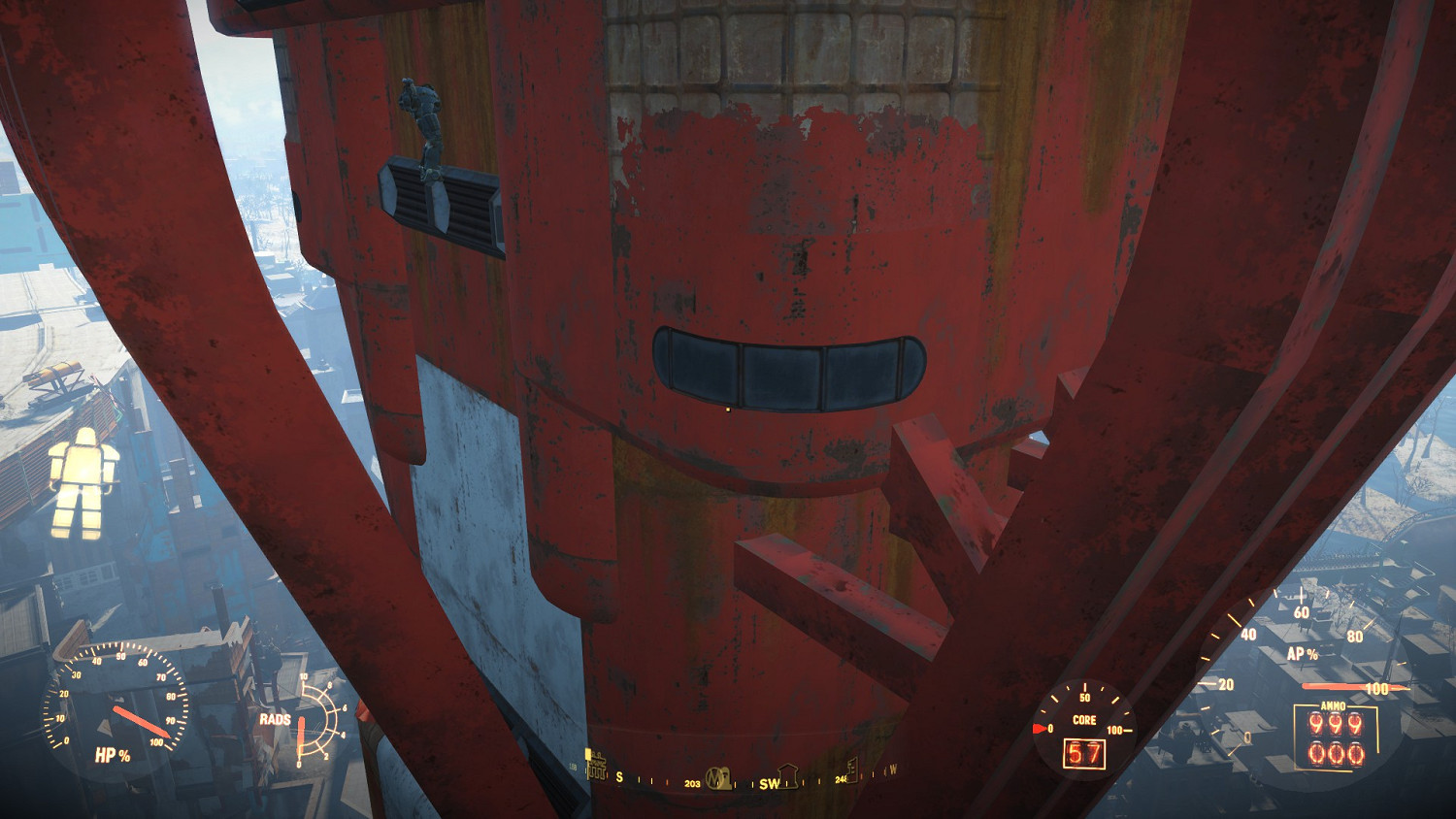 《異塵餘生4》噴氣背包飛行方法圖解 用噴氣背包飛核融大樓