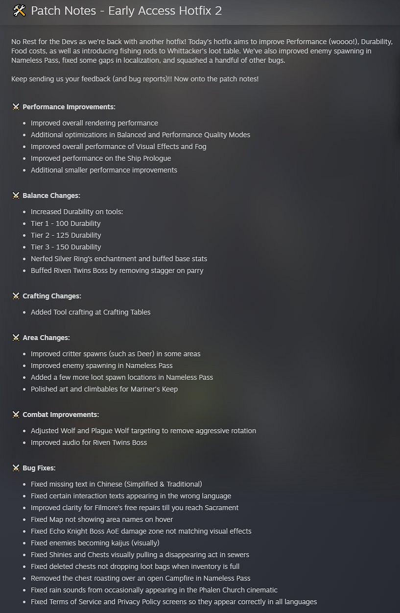 《惡意不息》更新更新檔第二彈：提升性能 修正文字翻譯