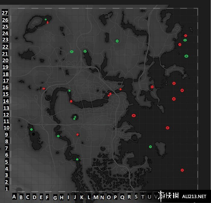 《異塵餘生4》水下隱藏位置地圖一覽
